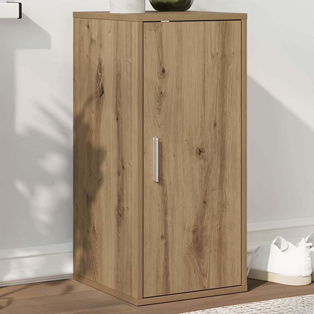 Vidaxl schoenenkast 32x35x70 cm bewerkt hout artisanaal eikenkleur