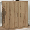 Vidaxl schoenenkasten 2 st 32x35x70 cm bewerkt hout artisanaal eiken