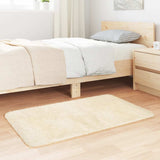 Vidaxl hoogpolig vloerkleed navarra 60x100 cm polyester crèmekleurig - afbeelding 3