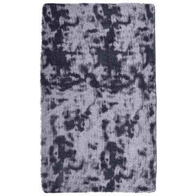 Vidaxl hoogpolig vloerkleed navarra 80x150 cm polyester donkergrijs