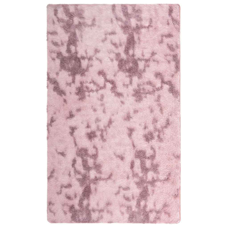Vidaxl hoogpolig vloerkleed navarra 80x150 cm polyester stoffig roze