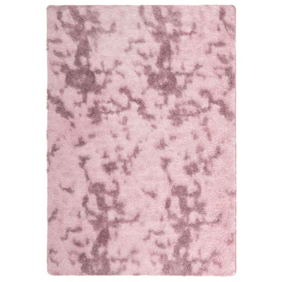 Vidaxl hoogpolig vloerkleed navarra 120x170 cm polyester stoffig roze
