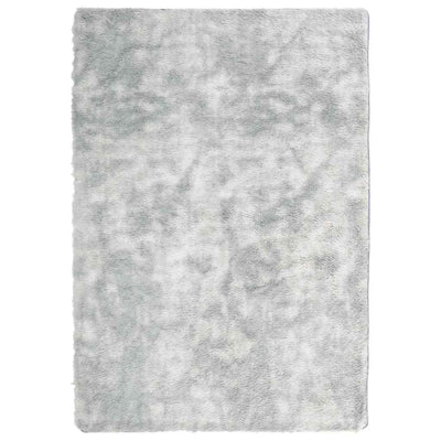Vidaxl hoogpolig vloerkleed navarra 120x170 cm polyester zilvergrijs