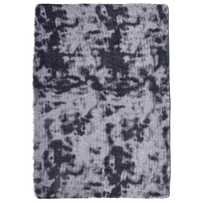 Vidaxl hoogpolig vloerkleed navarra 160x230 cm polyester donkergrijs