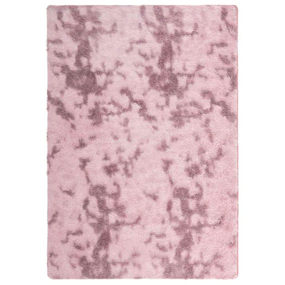 Vidaxl hoogpolig vloerkleed navarra 160x230 cm polyester stoffig roze