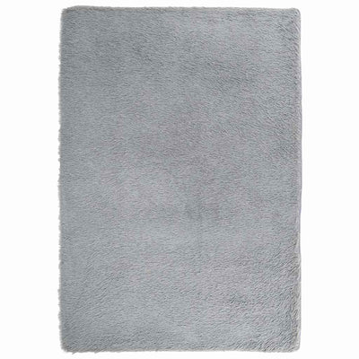 Vidaxl hoogpolig vloerkleed navarra 160x230 cm polyester lichtgrijs
