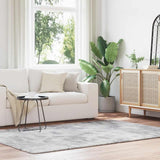 Vidaxl hoogpolig vloerkleed navarra 160x230 cm polyester zilvergrijs - afbeelding 1