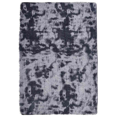 Vidaxl hoogpolig vloerkleed navarra 200x290 cm polyester donkergrijs