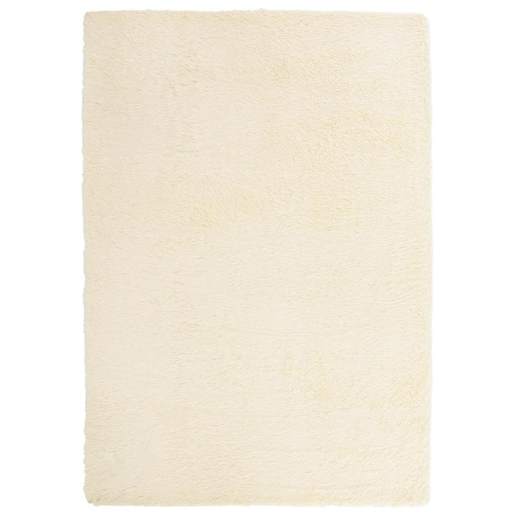 Vidaxl hoogpolig vloerkleed navarra 240x340 cm polyester crèmekleurig