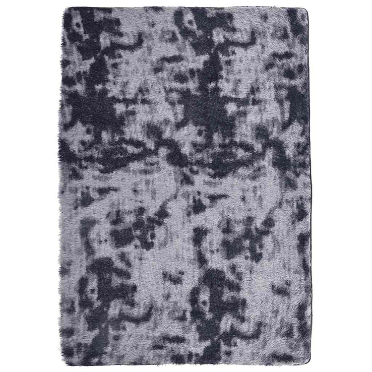 Vidaxl hoogpolig vloerkleed navarra 240x340 cm polyester donkergrijs