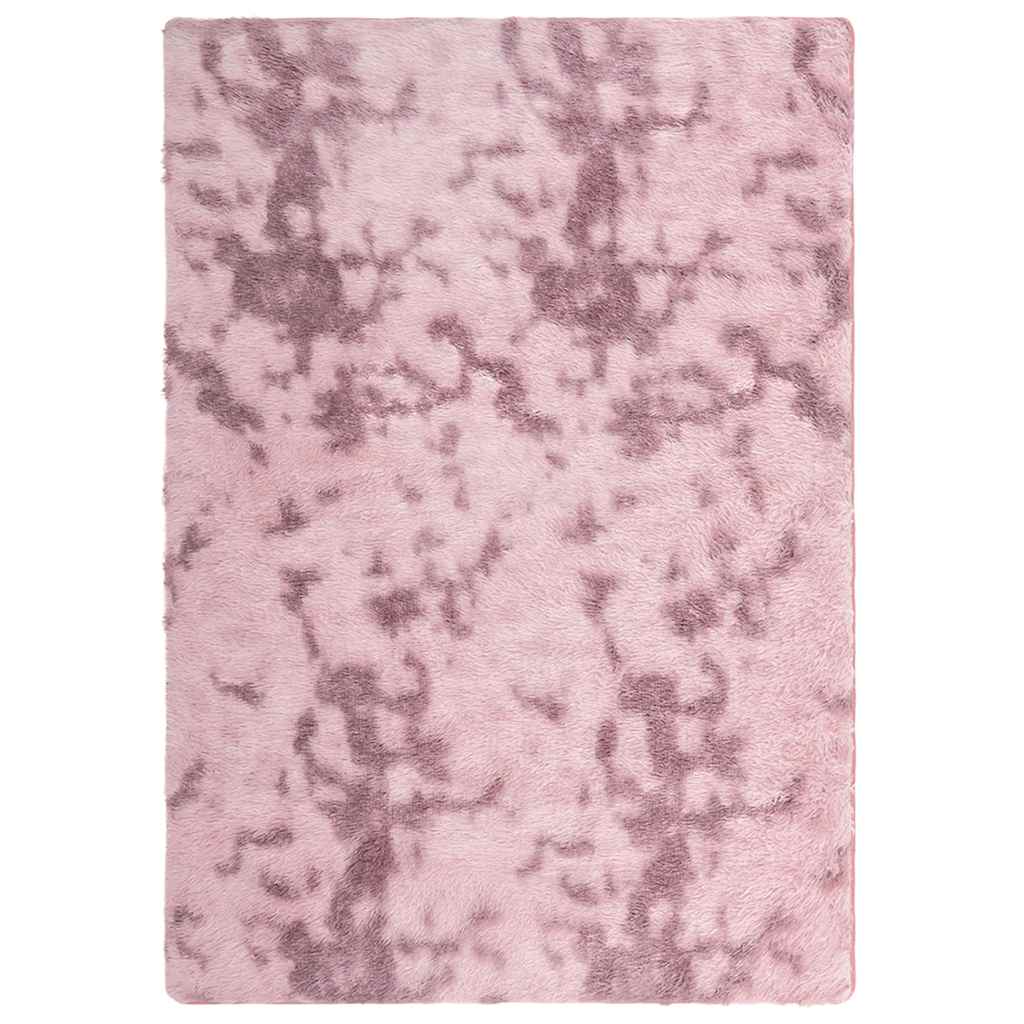 Vidaxl hoogpolig vloerkleed navarra 240x340 cm polyester stoffig roze