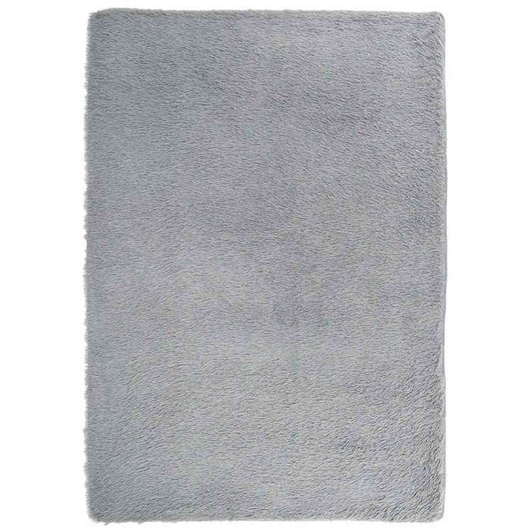 Vidaxl hoogpolig vloerkleed navarra 240x340 cm polyester lichtgrijs
