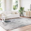 Vidaxl hoogpolig vloerkleed navarra 240x340 cm polyester zilvergrijs