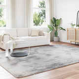 Vidaxl hoogpolig vloerkleed navarra 240x340 cm polyester zilvergrijs - afbeelding 3
