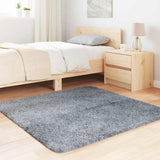 Vidaxl hoogpolig vloerkleed navarra 120x120 cm polyester lichtgrijs - afbeelding 3