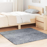 Vidaxl hoogpolig vloerkleed navarra 120x120 cm polyester lichtgrijs - afbeelding 1