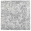 Vidaxl hoogpolig vloerkleed navarra 200x200 cm polyester zilvergrijs