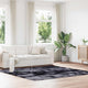 Vidaxl hoogpolig vloerkleed navarra 240x240 cm polyester donkergrijs