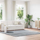 Vidaxl hoogpolig vloerkleed navarra 240x240 cm polyester lichtgrijs