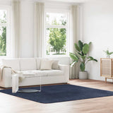 Vidaxl hoogpolig vloerkleed navarra 240x240 cm polyester marineblauw - afbeelding 1