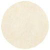Vidaxl hoogpolig vloerkleed navarra 120x120 cm polyester crèmekleurig