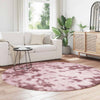 Vidaxl hoogpolig vloerkleed navarra 200x200 cm polyester stoffig roze