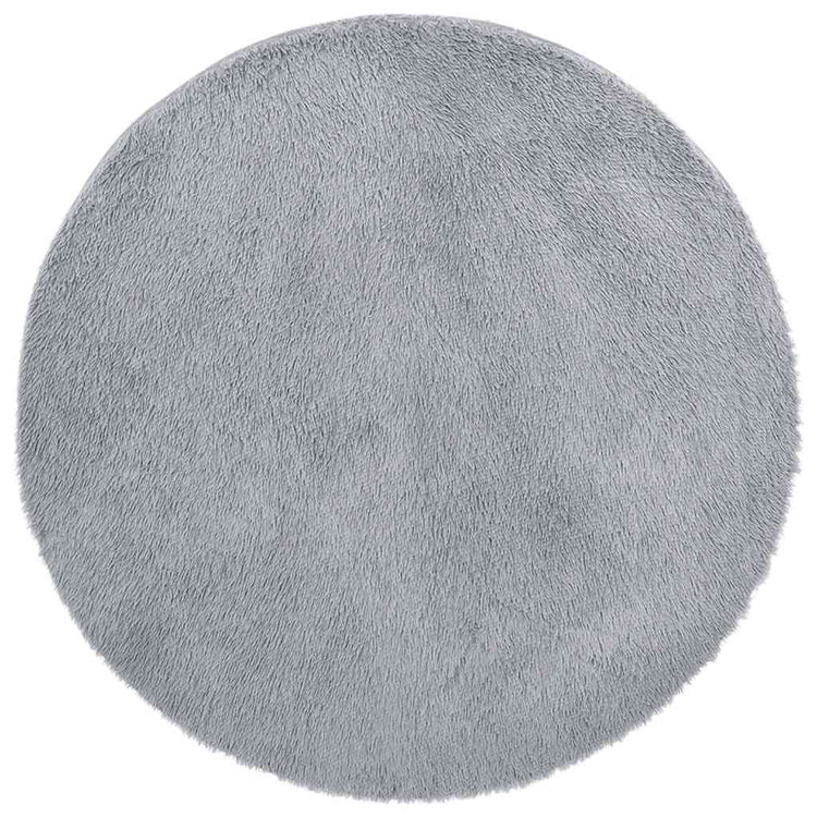 Vidaxl hoogpolig vloerkleed navarra 200x200 cm polyester lichtgrijs