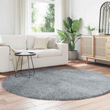 Vidaxl hoogpolig vloerkleed navarra 200x200 cm polyester lichtgrijs - afbeelding 3