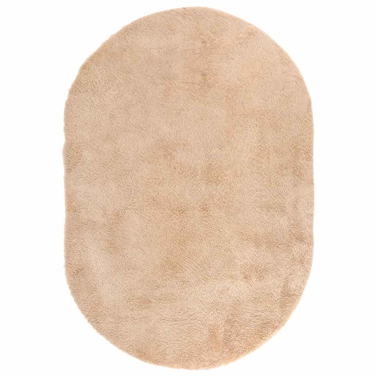 Vidaxl hoogpolig vloerkleed navarra 300x200 cm polyester beige