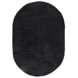 Vidaxl hoogpolig vloerkleed navarra 300x200 cm polyester zwart - afbeelding 2