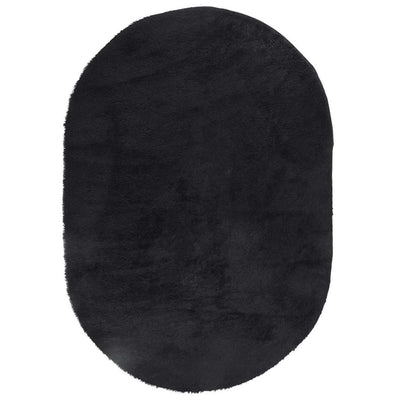 Vidaxl hoogpolig vloerkleed navarra 300x200 cm polyester zwart