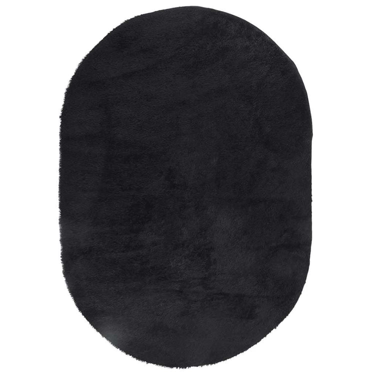 Vidaxl hoogpolig vloerkleed navarra 300x200 cm polyester zwart