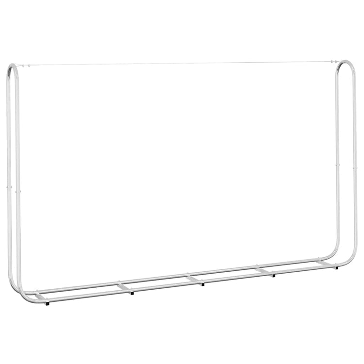 Vidaxl haardhoutrek 250x25x150 cm gegalvaniseerd staal