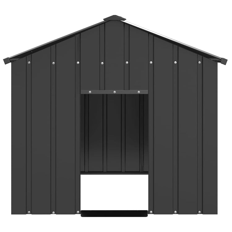 Vidaxl hondenhok met dak 113x153x101 cm gegalvaniseerd staal