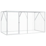 Vidaxl vogelkooi zilver 208 x 102 x 108 cm - afbeelding 1