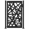 Vidaxl poort met lichtontwerp 100x150 cm staal zwart