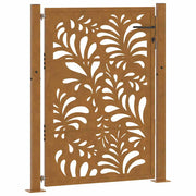 Vidaxl poort met golfontwerp 100x150 cm weervast staal - afbeelding 2