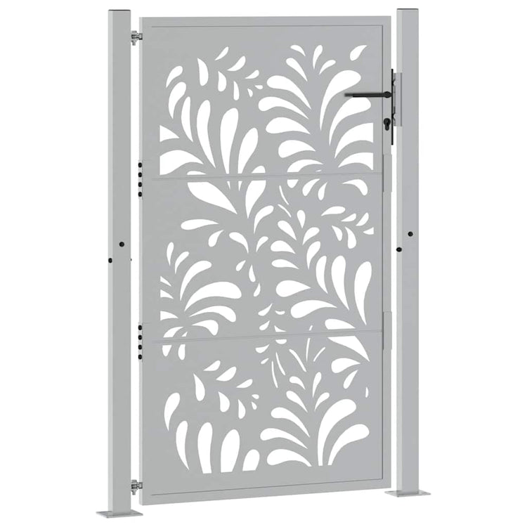 Vidaxl poort met golfontwerp 100x150 cm weervast staal