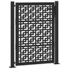 Vidaxl poort met kruisontwerp 100x125 cm staal zwart