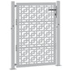 Vidaxl poort met kruisontwerp 100x125 cm weervast staal
