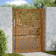 Vidaxl poort met kruisontwerp 100x150 cm weervast staal