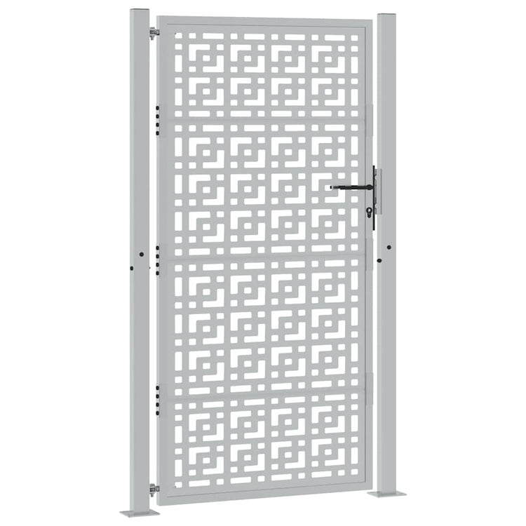 Vidaxl poort met kruisontwerp 100x175 cm weervast staal