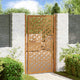 Vidaxl poort met kruisontwerp 100x175 cm weervast staal