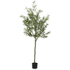 Vidaxl kunstolijfboom 700 blaadjes 180 cm groen
