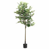 Vidaxl kunstfuxus boom 756 bladeren 170 cm groen - afbeelding 1
