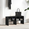 Vidaxl schoenenrek stapelbaar 89,5x30x40 cm zwart eikenkleurig