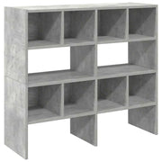 Vidaxl schoenenrekken 2 st stapelbaar 89,5x30x40 cm betongrijs - afbeelding 2