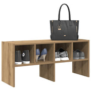 Vidaxl schoenenrek stapelbaar 89,5x30x40 cm artisanaal eikenkleurig - afbeelding 1