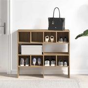 Vidaxl schoenenrekken 2 st stapelbaar 89,5x30x40 cm artisanaal eiken - afbeelding 3