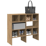 Vidaxl schoenenrekken 2 st stapelbaar 89,5x30x40 cm artisanaal eiken - afbeelding 1